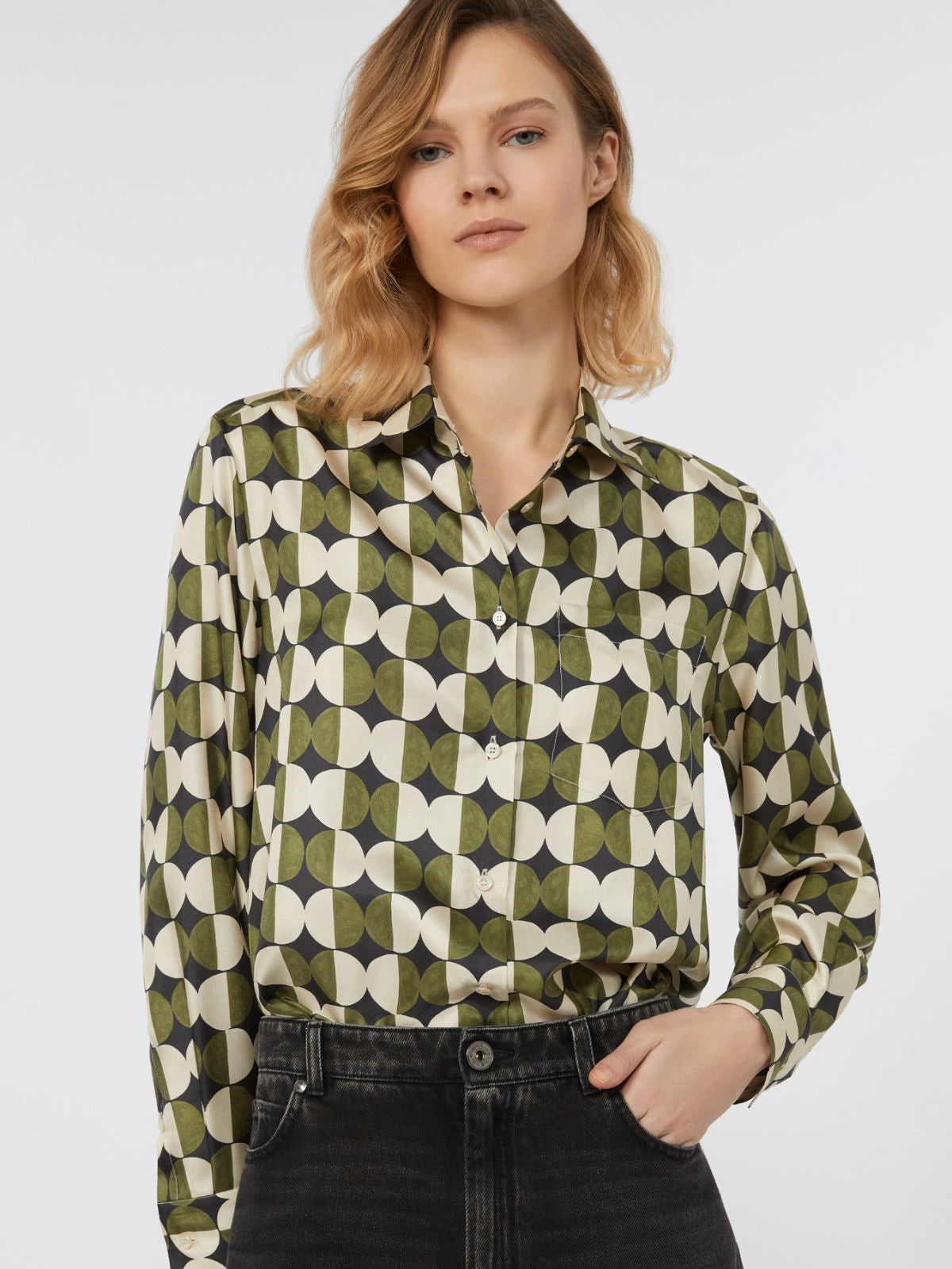 RIVE - Printed twill shirt