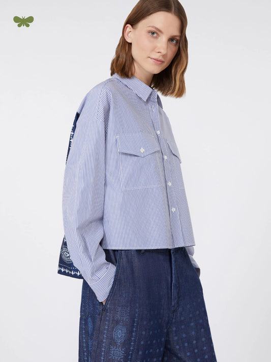 DORIA - Heavy cotton canvas shirt