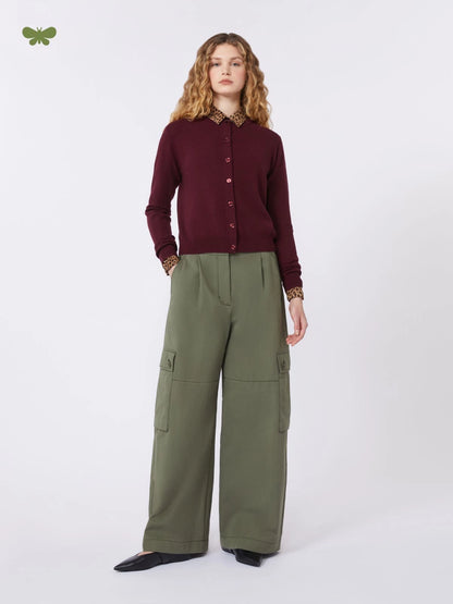 WKDAQUILA - Cotton gabardine trousers