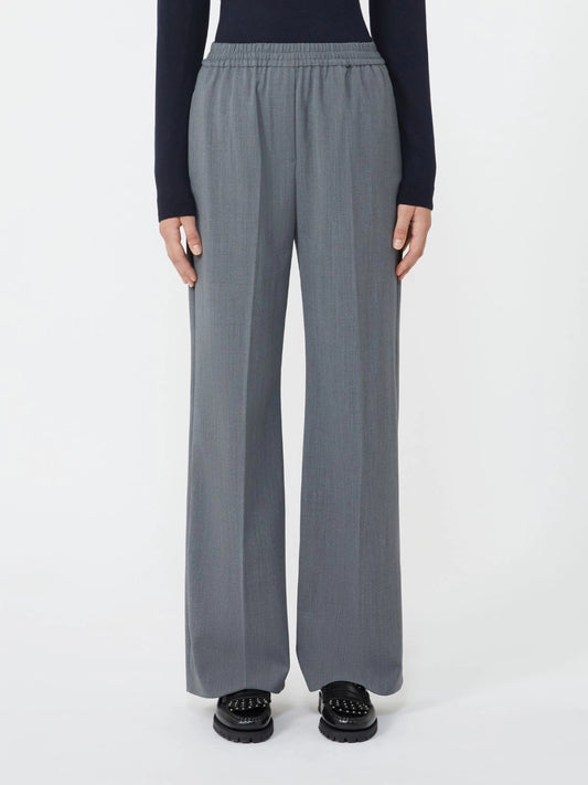 PETRA - Technical gabardine wool trousers