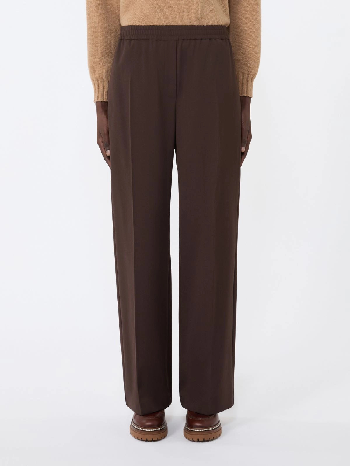 PETRA - Technical gabardine wool trousers‎‎