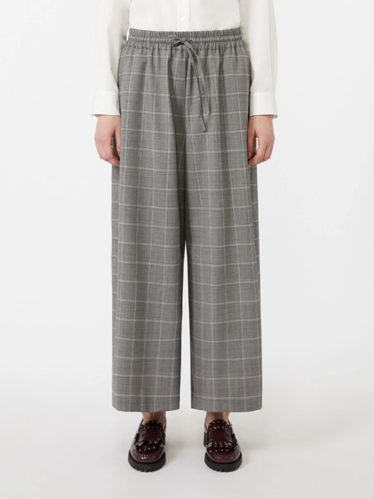 LUIGI - Prince of Wales wool trousers