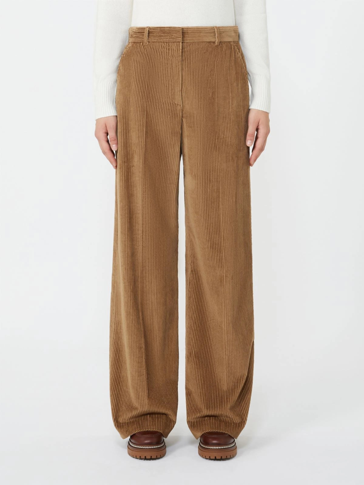 TANIA - Wide-leg corduroy trousers