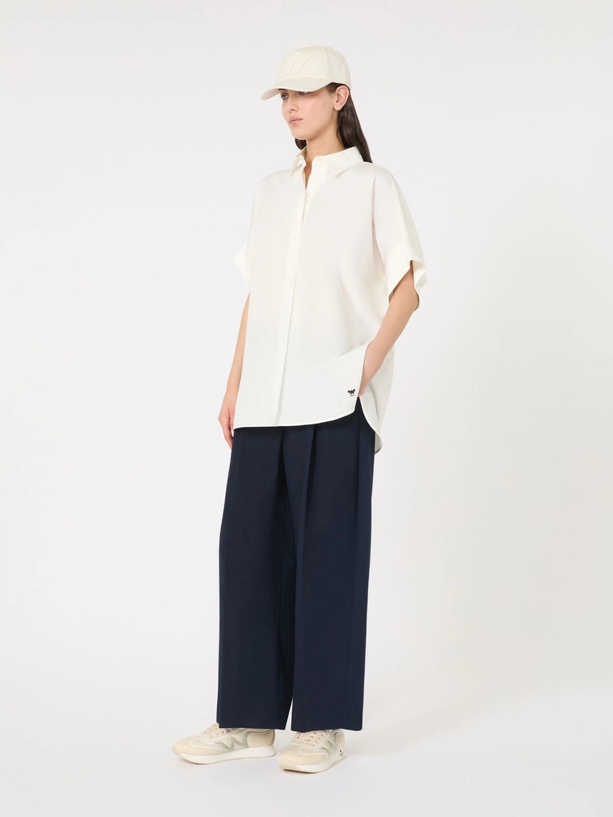 APRILE - Pure cotton trousers