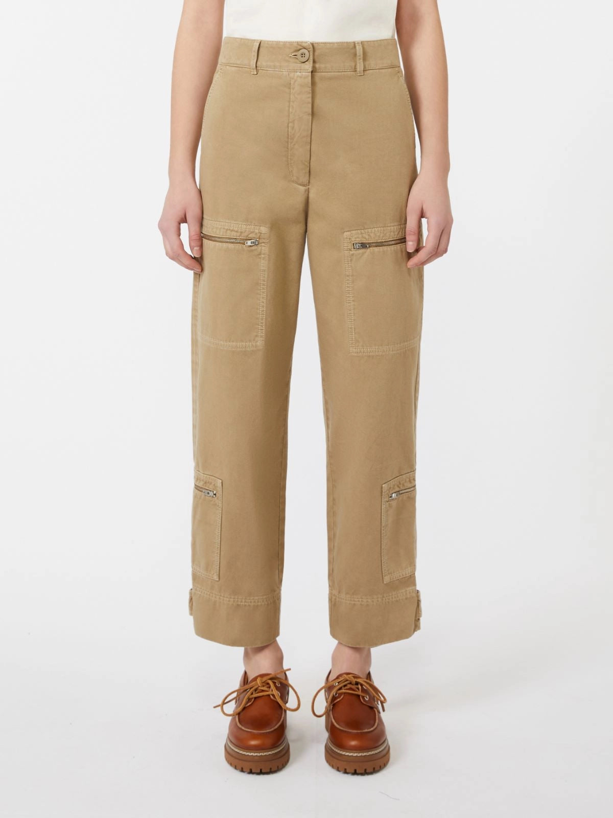 COLONIA - Cotton satin trousers