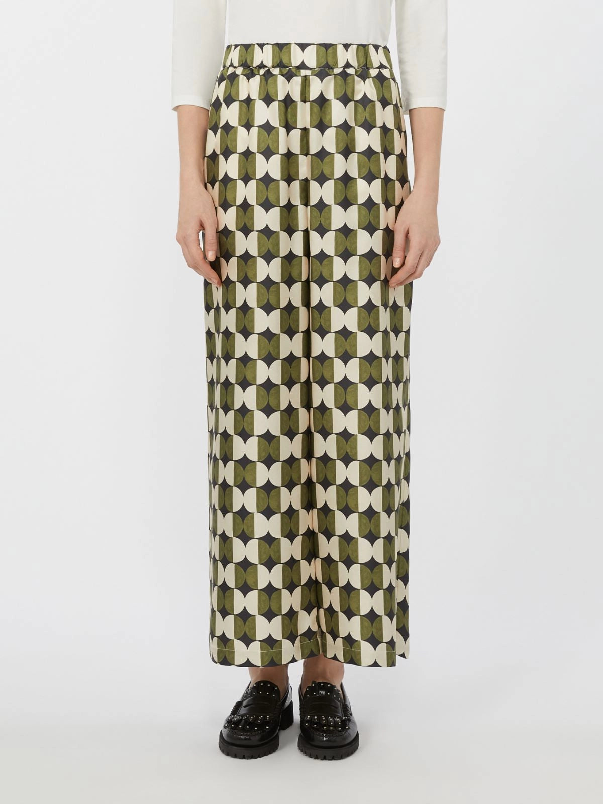 FIBBIA - Silk twill trousers