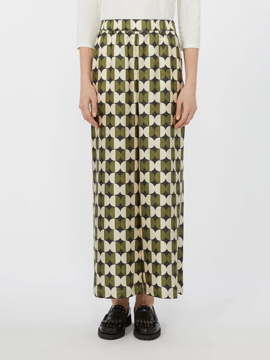 FIBBIA - Silk twill trousers