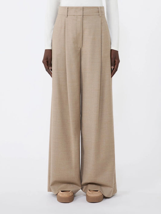 GLOBALE - Wool flannel palazzo trousers