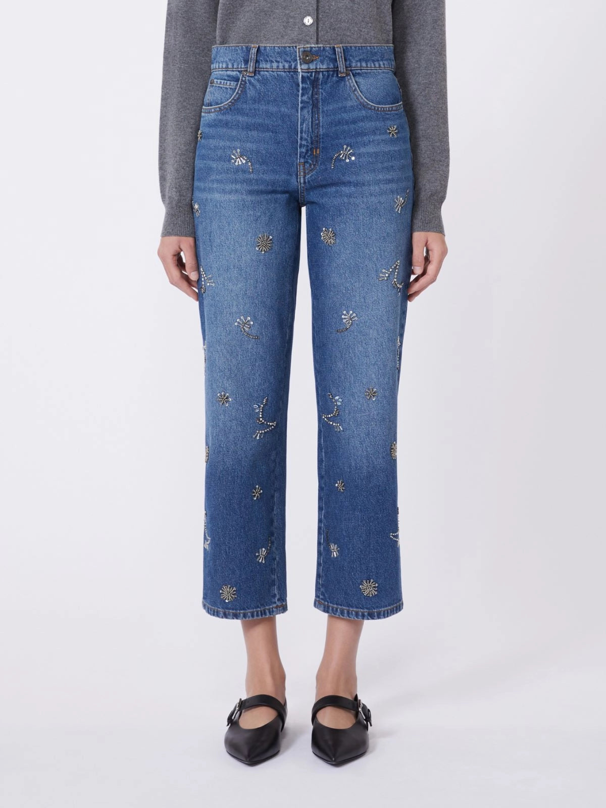 WKDMANETTA - Embroidered denim jeans