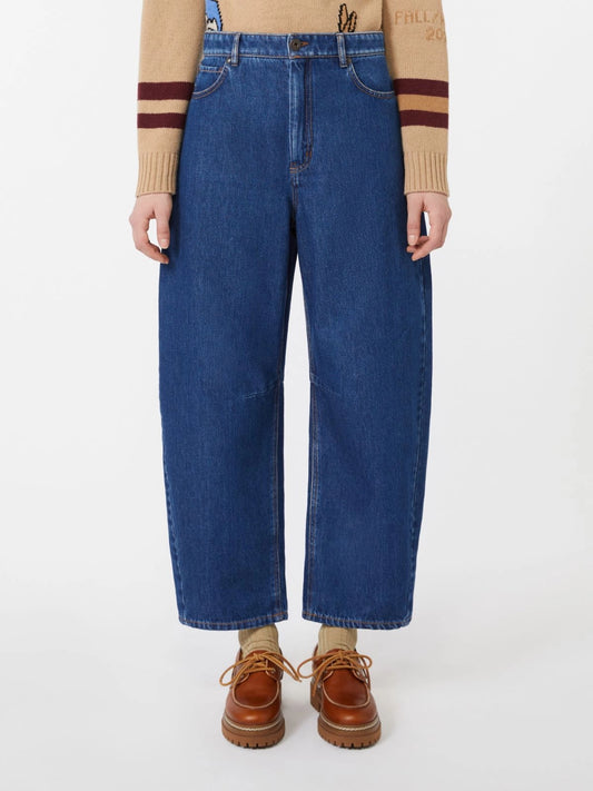 DOUGLAS - Cotton denim barrel-leg jeans