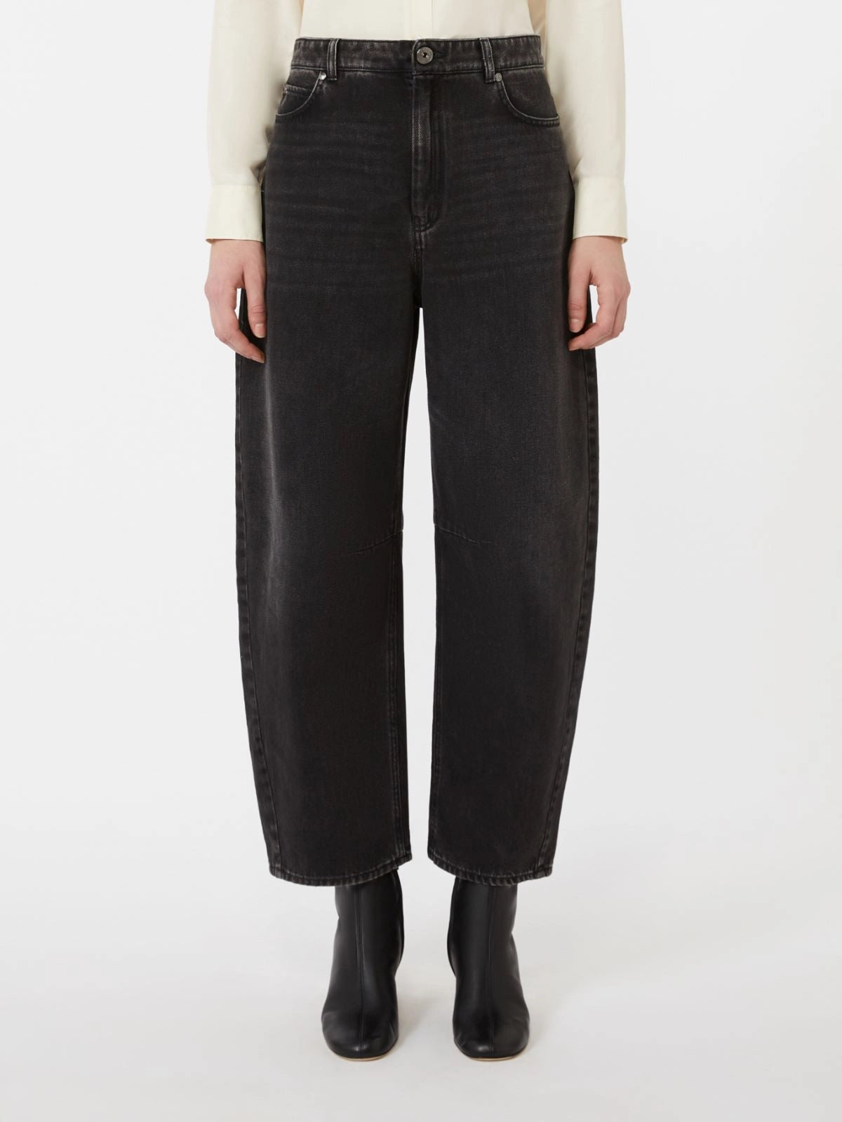 DOUGLAS - Cotton denim barrel-leg jeans