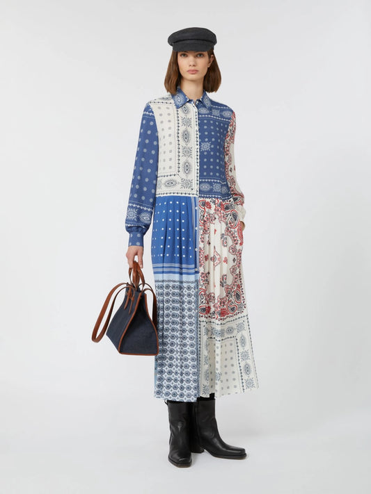 ZUAI - Printed viscose shirt dress