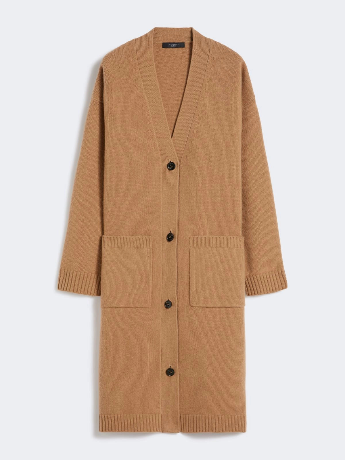 GODEZIA - Long wool knit cardigan