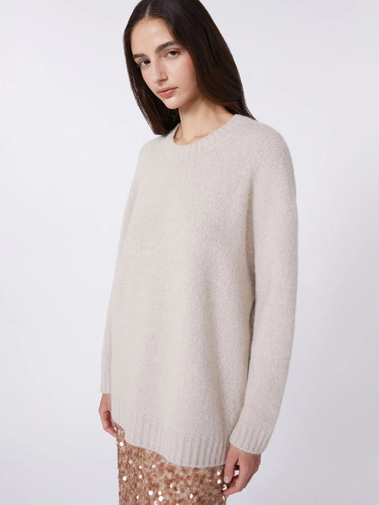 WKDPESCO - Oversized alpaca and cotton sweater