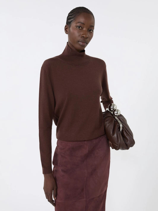 KIKU Wool and silk knit turtleneck