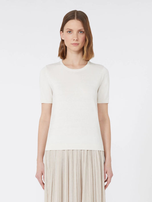 AGRO - Silk and cotton yarn T-shirt