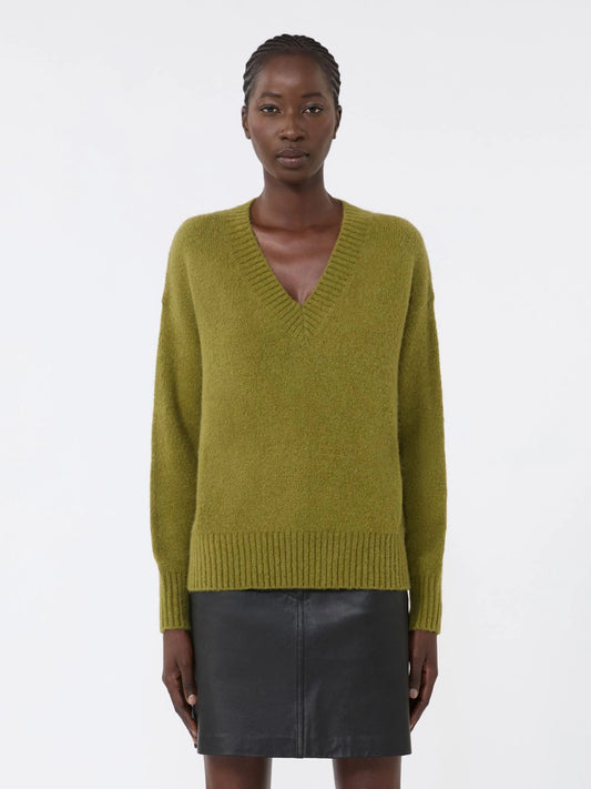 VISITA - Alpaca and cotton V-neck jumper