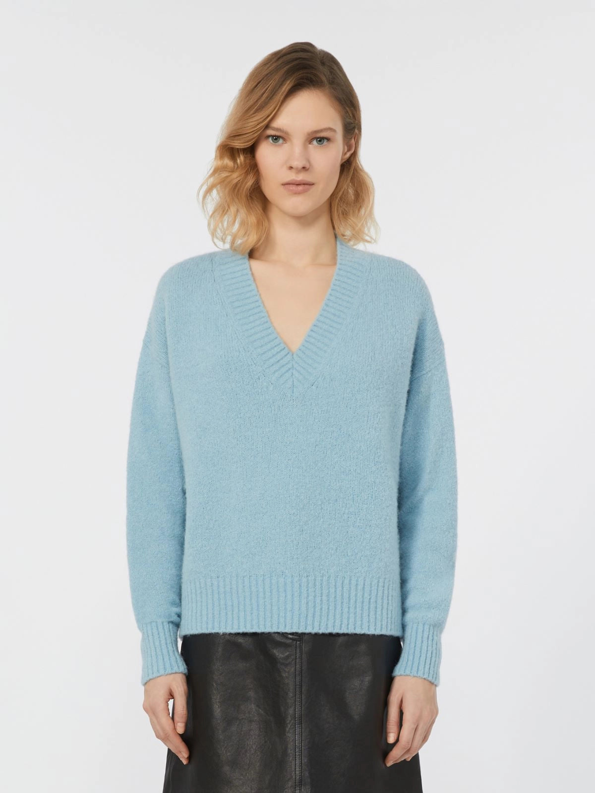 VISITA - Alpaca and cotton V-neck jumper