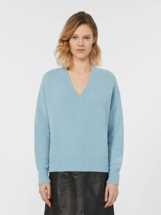 VISITA - Alpaca and cotton V-neck jumper