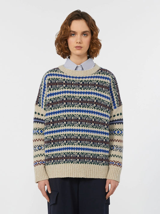RIVETTO - Wool tweed jumper