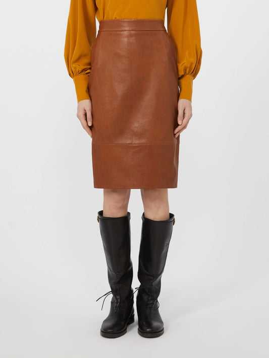 PAPAILE - Nappa leather skirt