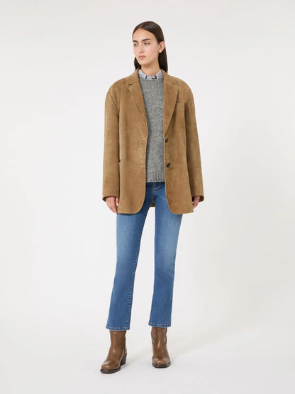 ROLANDA - Oversized suede blazer