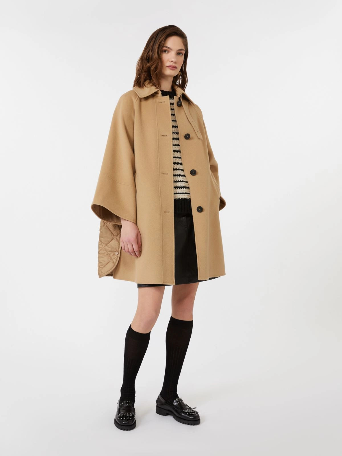 RUFO - Double wool drap coat