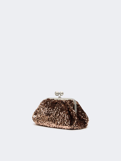 WKATARGA - Sequin-adorned small satin Pasticcino Bag