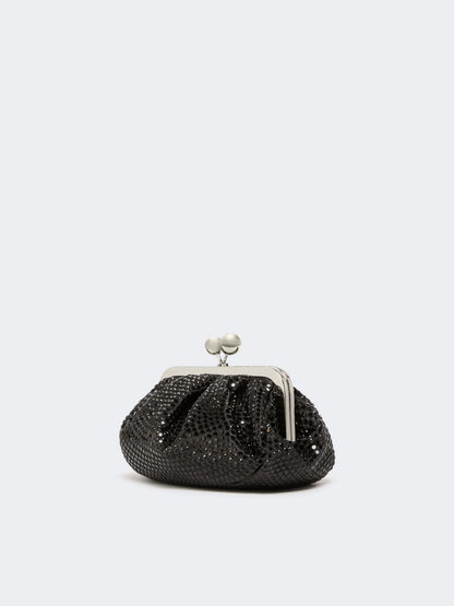 WKALAMA - Rhinestone-adorned small satin Pasticcino Bag