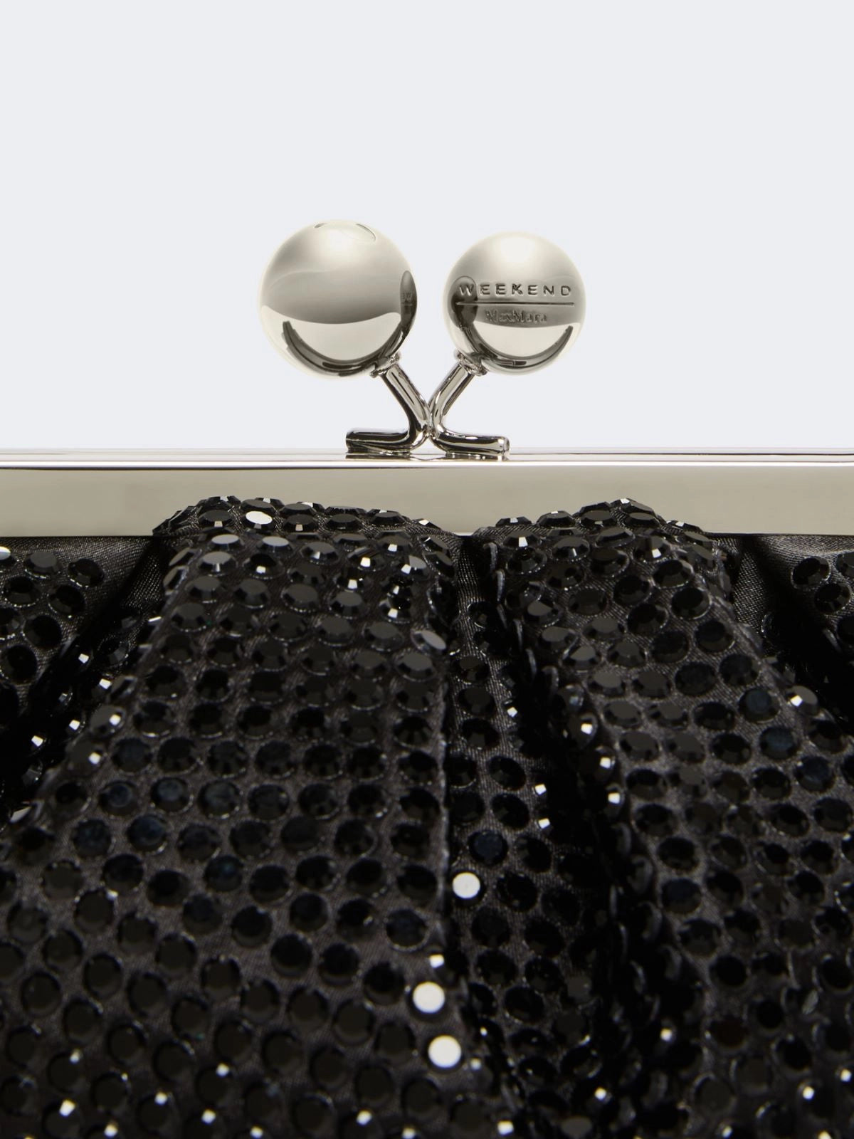 WKALAMA - Rhinestone-adorned small satin Pasticcino Bag