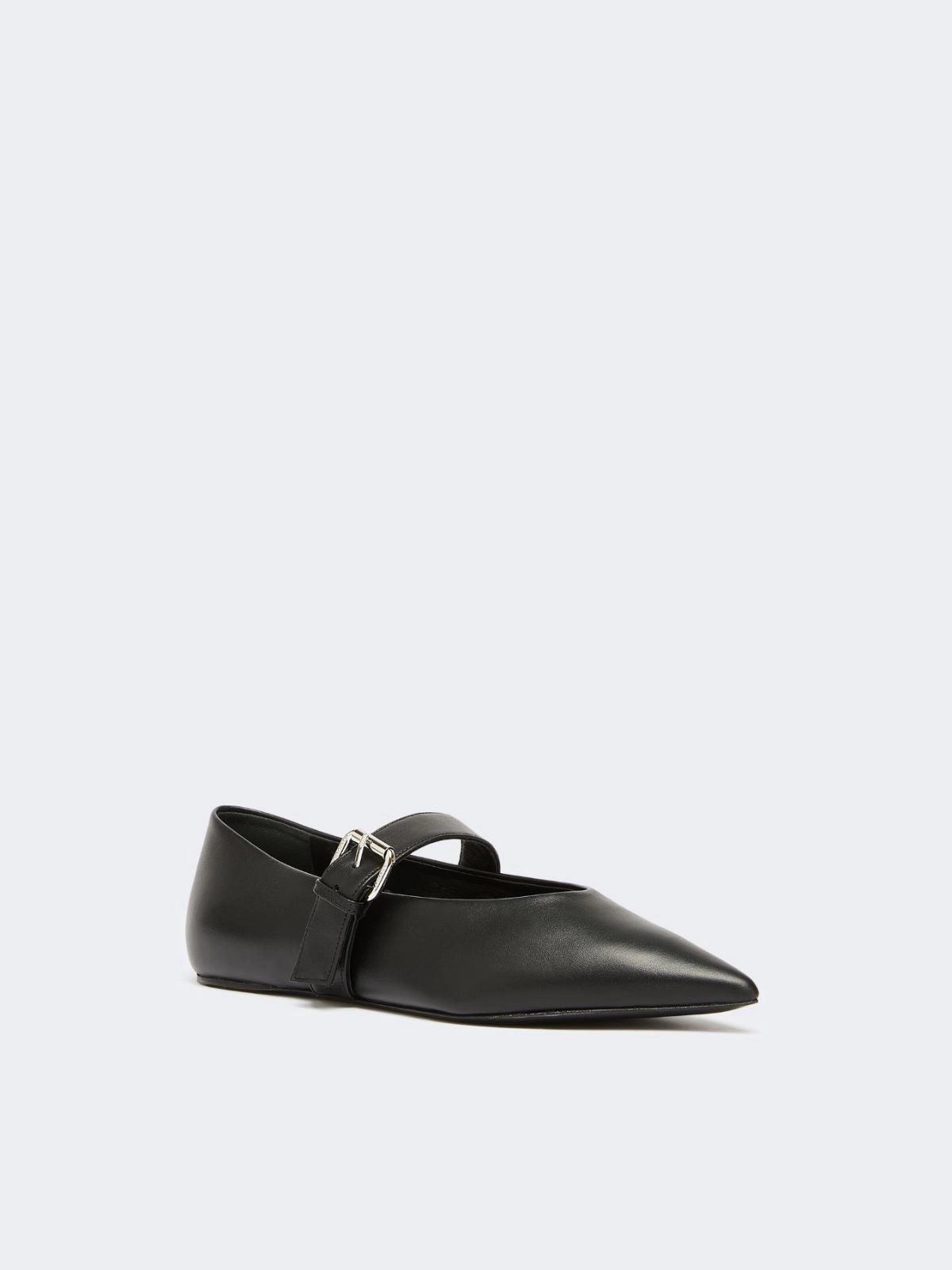 WKAGEL - Leather pointed-toe ballet flats