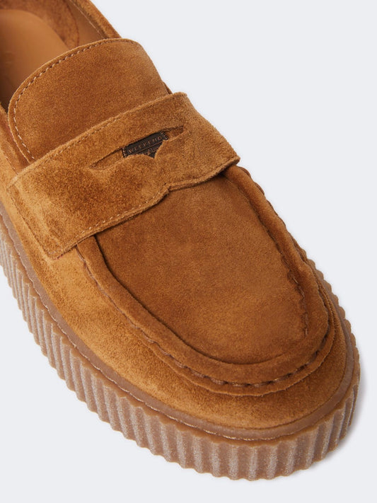 KAPOKLOAFER - Split leather moccasins