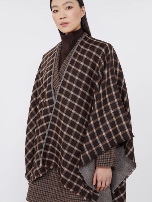 OGNUNO - Double-face wool cape