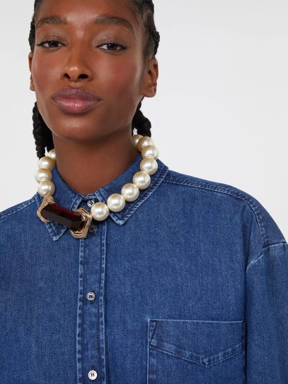 NOREL - Choker necklace with pearls