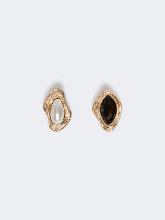 SAVA - Pearl and rhinestone earrings