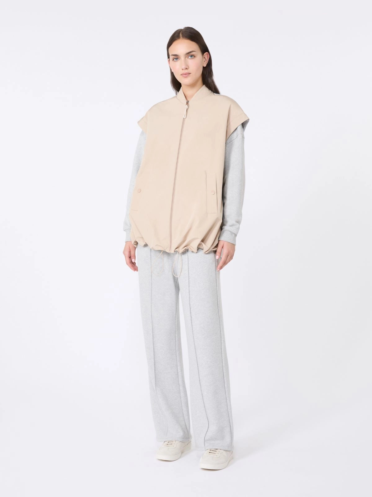 LIMOSA - Water-repellent canvas and scuba gilet