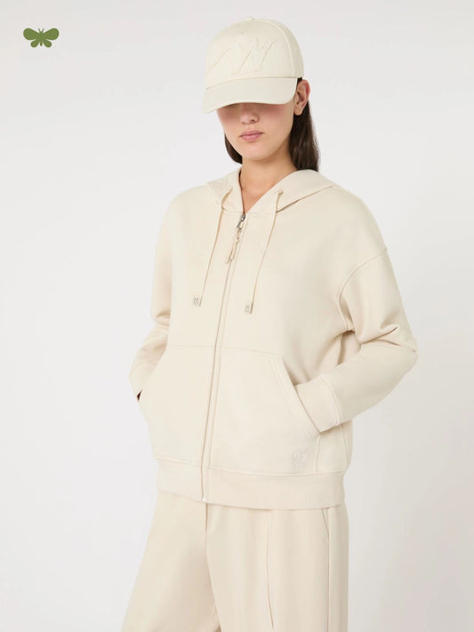CANE - Zip-up cotton sweatshirt