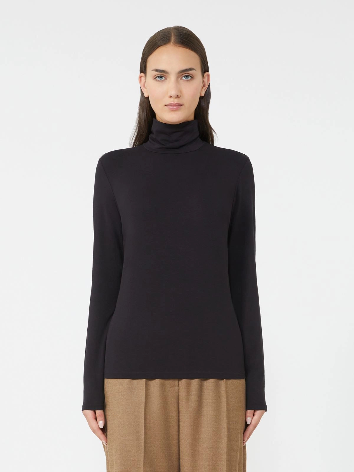 MULTIF - Stretch viscose turtleneck
