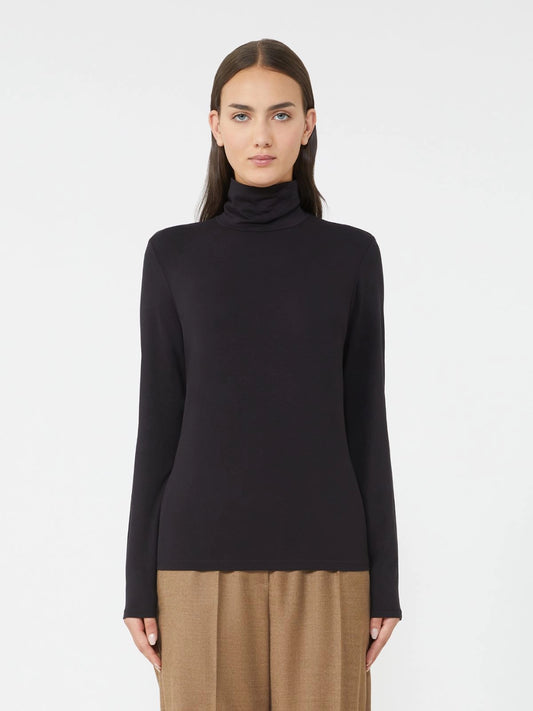 MULTIF - Stretch viscose turtleneck