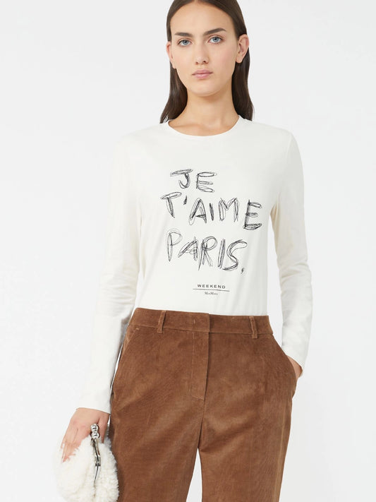 RENOIR - Fitted stretch jersey T-shirt