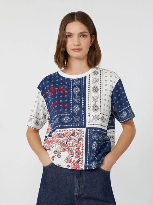 ACLINE - Printed organic cotton T-shirt