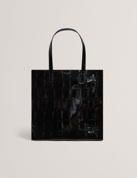 Vannda-Croc Effect Large Icon Bag