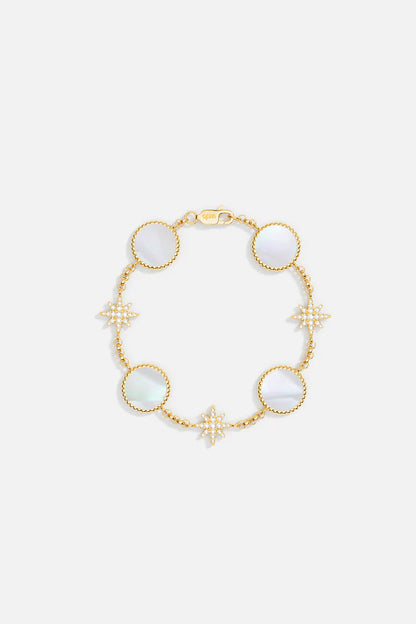 mediterranee - White Nacre Météorites Bracelet