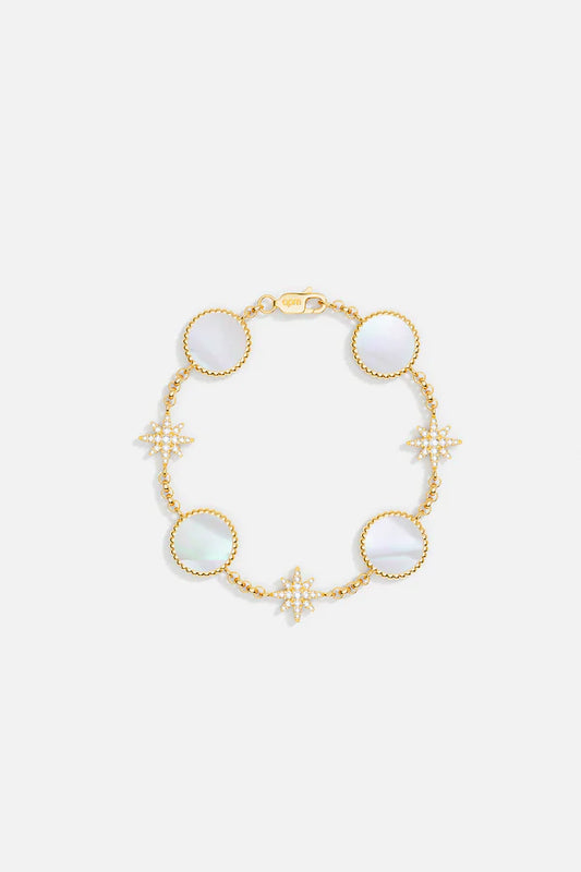 mediterranee - White Nacre Météorites Bracelet