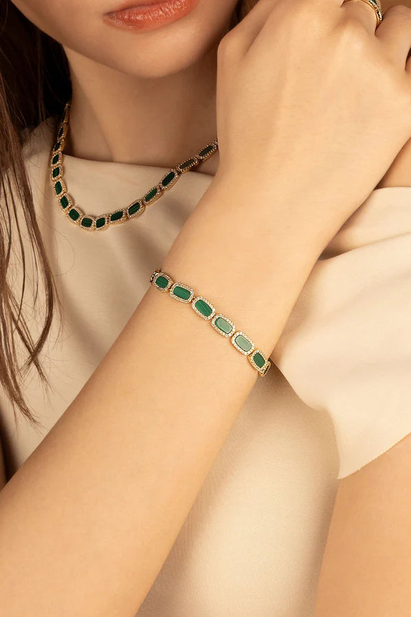 mediterranee - Malachite Bracelet