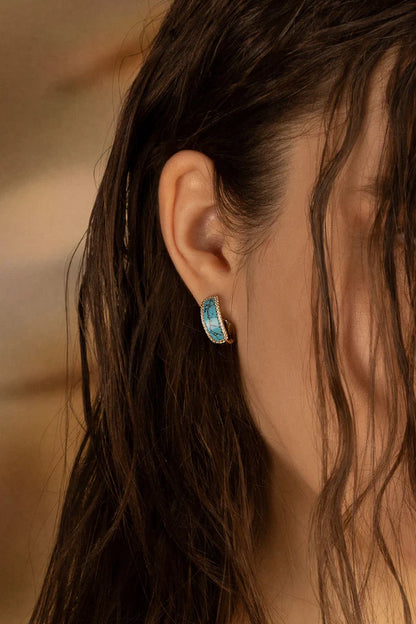 mediterranee - Lagoon Hoop Earrings