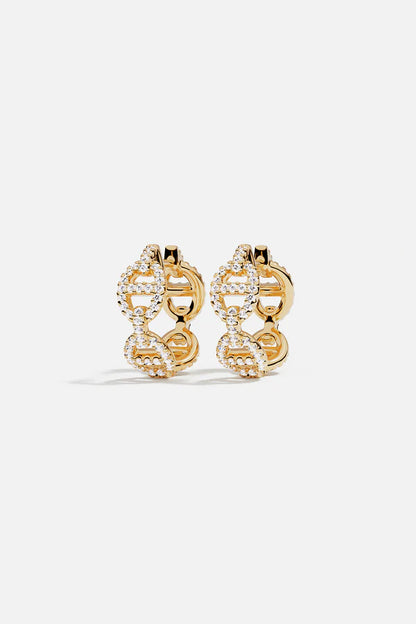 yacht club -  Maille Marine Hoop Earrings