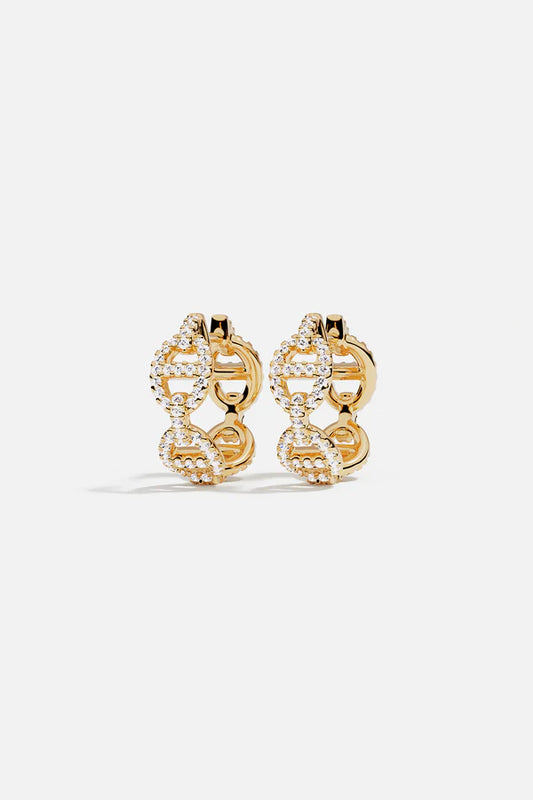 yacht club -  Maille Marine Hoop Earrings