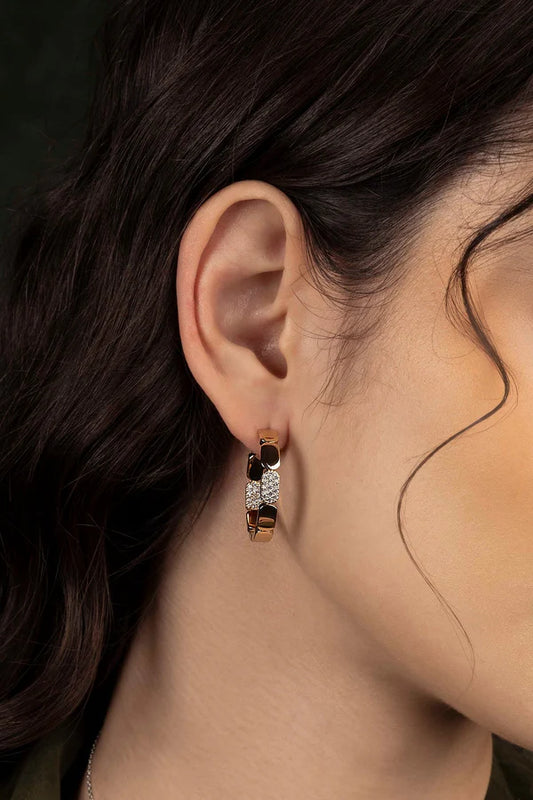 yacht club -  Dainty Gold Hoop Earrings - Small