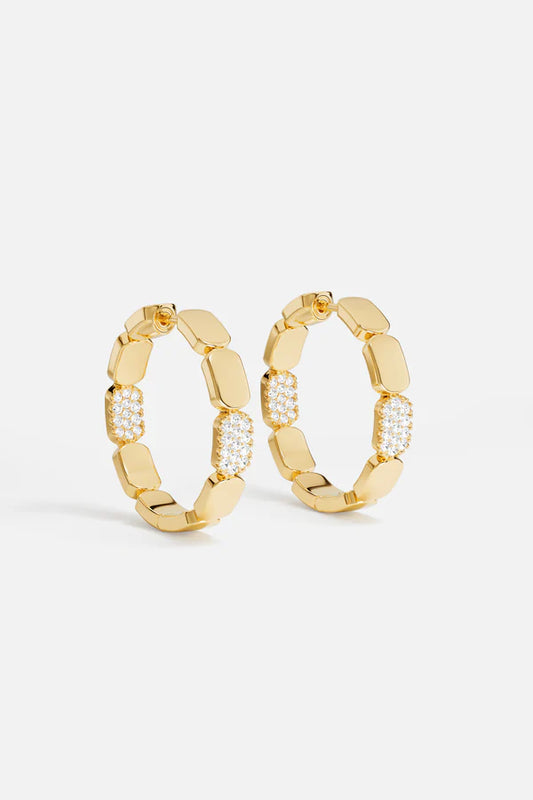 yacht club -  Dainty Gold Hoop Earrings - Small